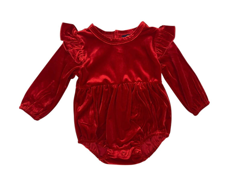 Everly Long Sleeve Bubble - Red