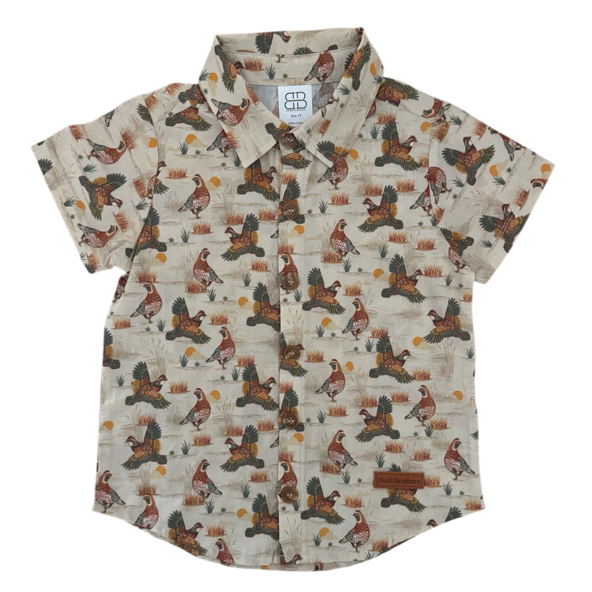Nash Button Down - Prairie Quail