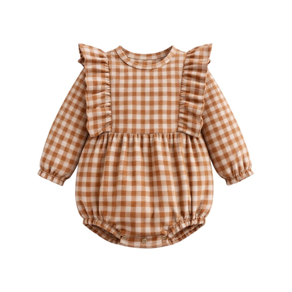Vivian Bubble - Burnt Orange Flannel