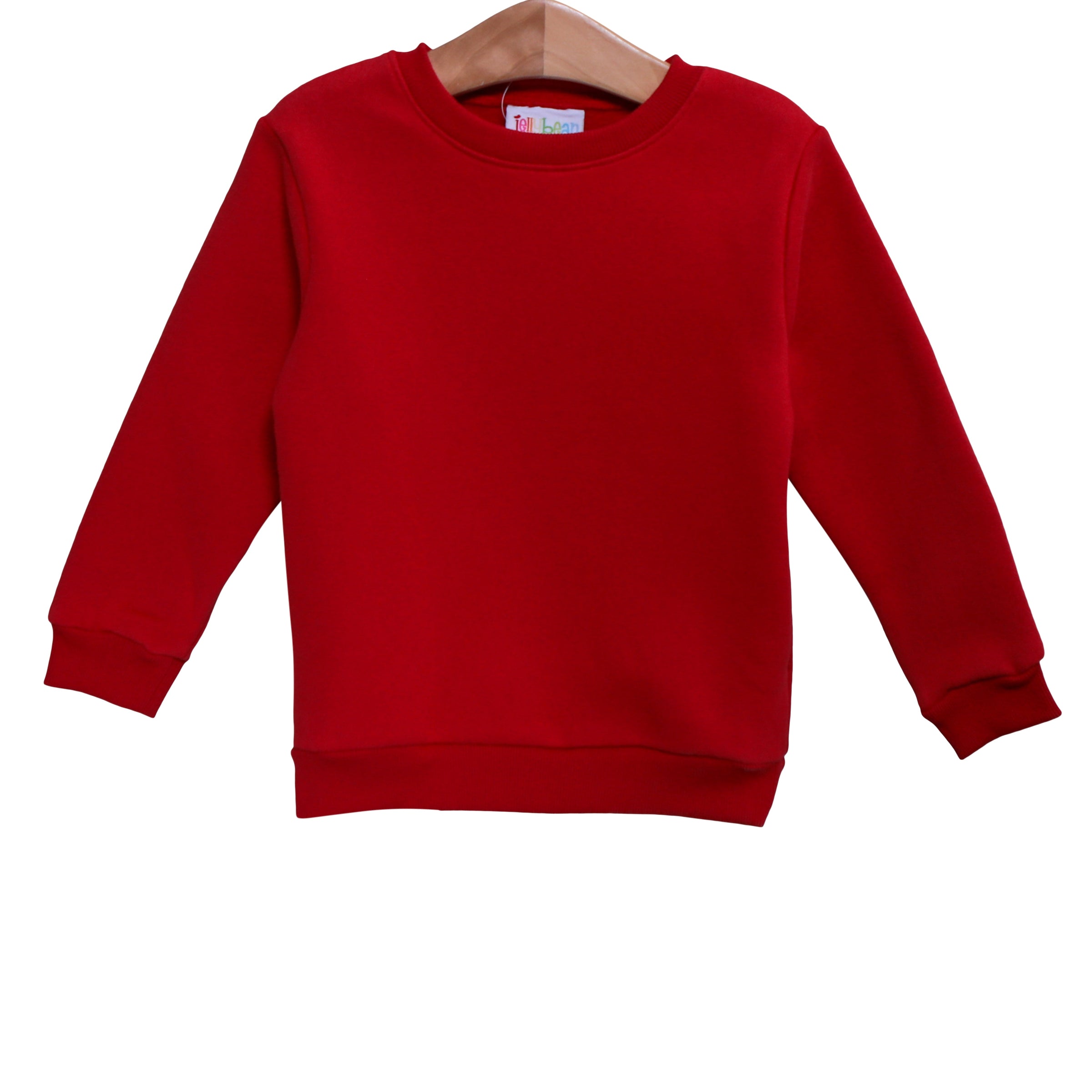Pullover Fleece Sweatshirt - Red