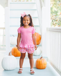 Pumpkin Petals Ruffle Short Set