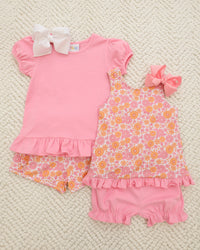 Pumpkin Petals Ruffle Short Set