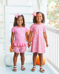 Pumpkin Petals Ruffle Short Set