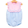 Amelia Bubble- Pink with Light Blue Stripe