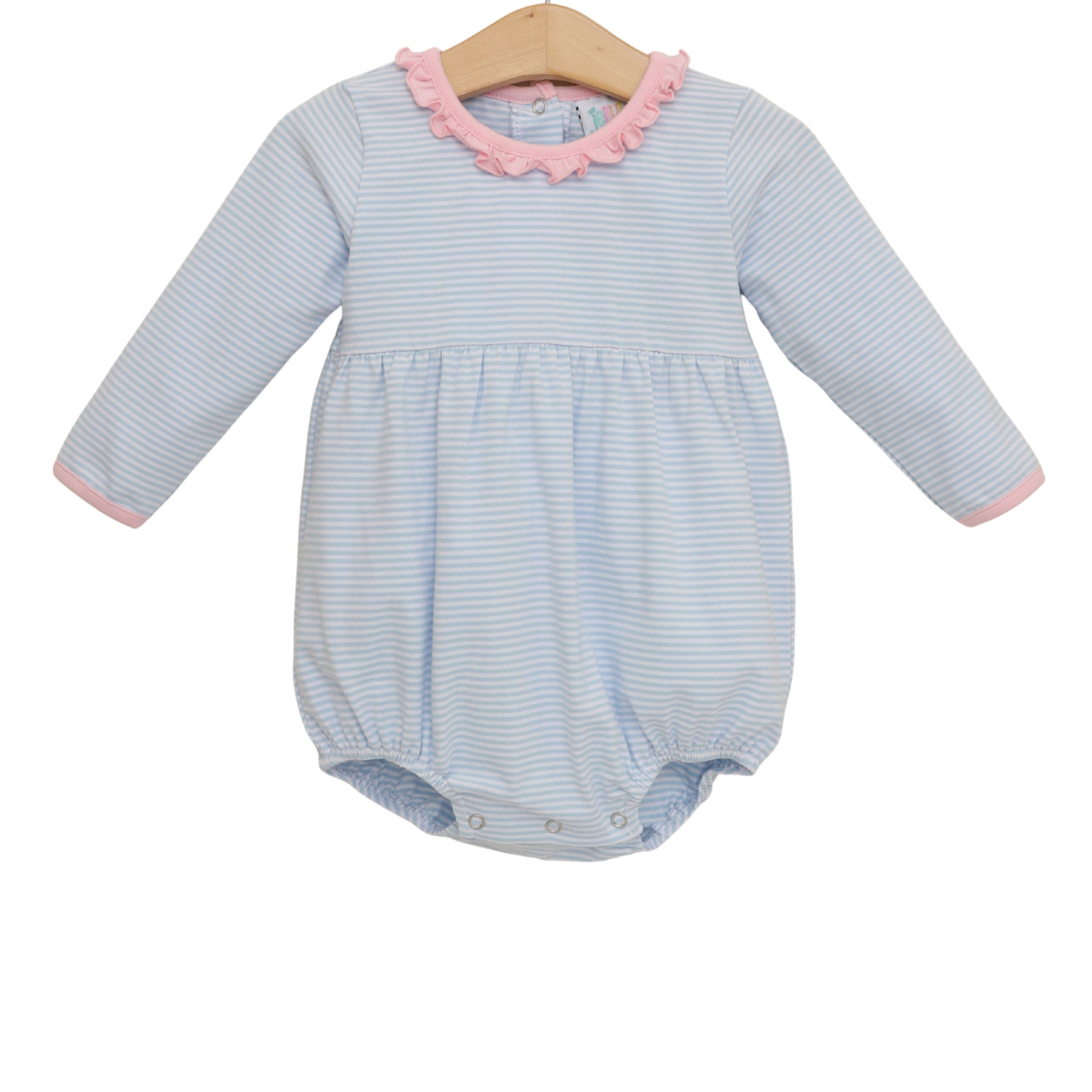Sadie Bubble - Light Blue Stripe/Light Pink