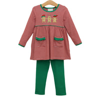 Santa's Sweet Helpers Ruffle Pants Set