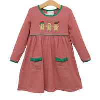 Santa's Sweet Helpers Ruffle Pocket Dress