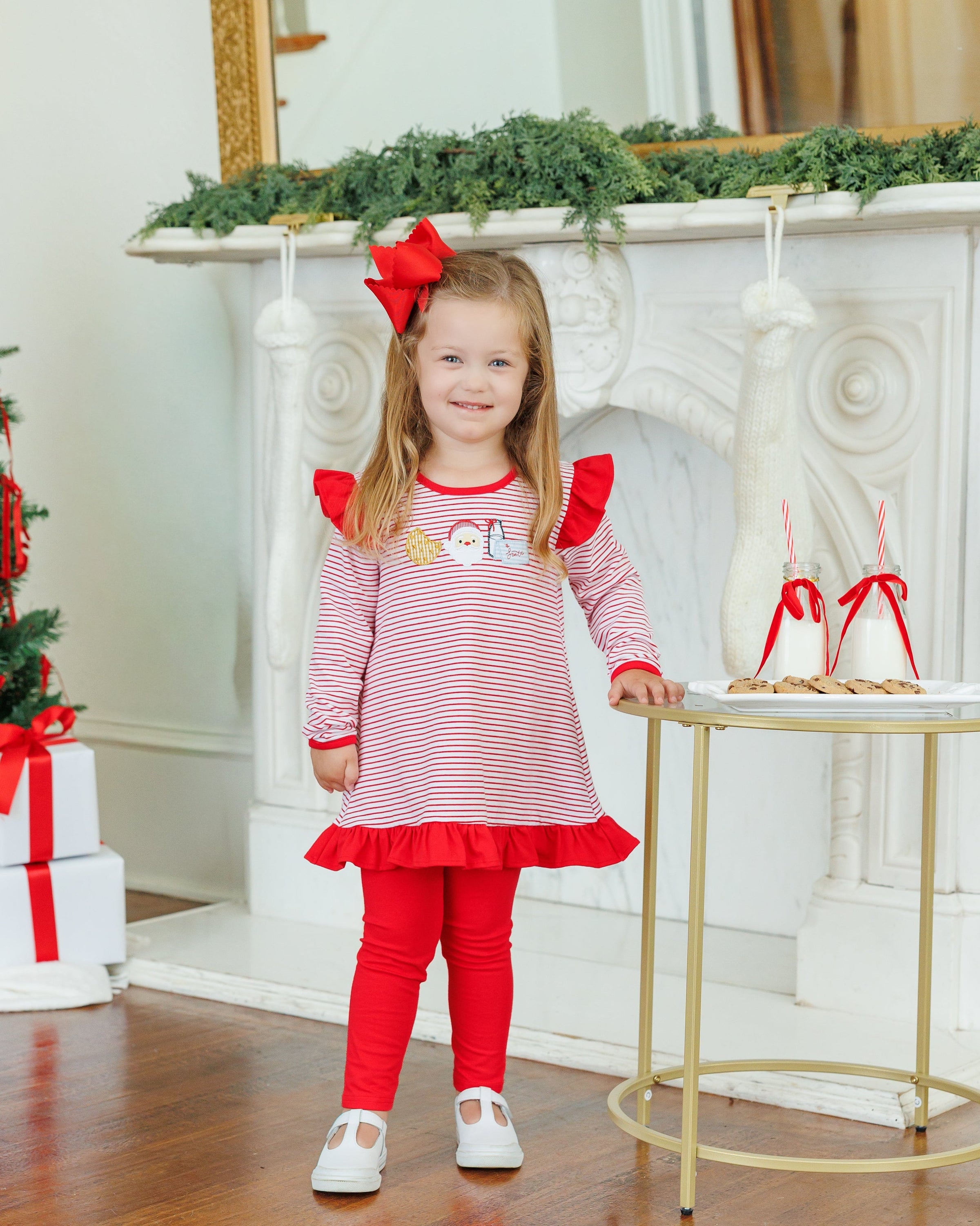 Santa's Treat Ruffle Pants Set