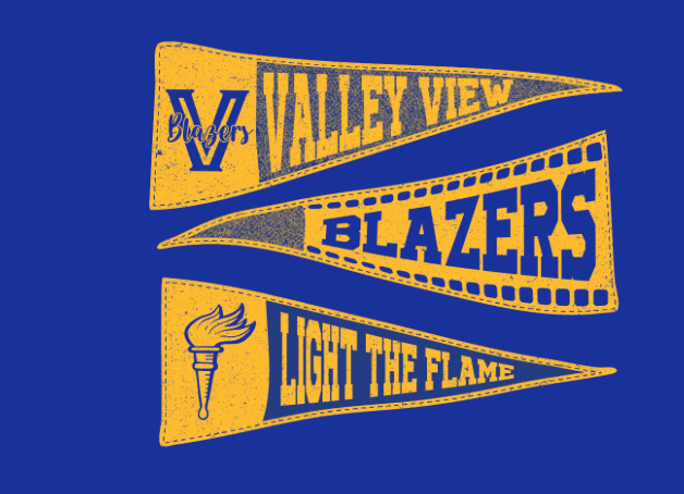 Valley View Blazers Pennant Tee