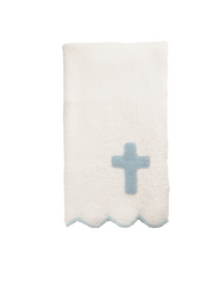 Blue Cross Chenille Blanket