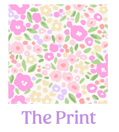 Caroline Floral "I Love Mom" Dress