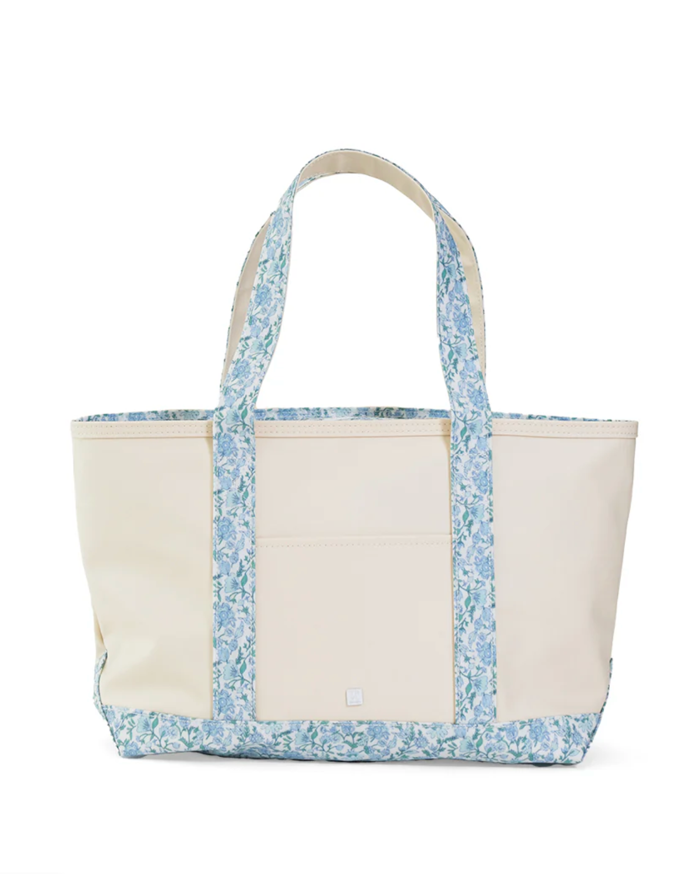 MEDIUM TOTE - COATED CANVAS NATURAL WITH HAMPTONS TRIM