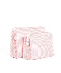 ROADIE MEDIUM Zip Pouch - PIMLICO STRIPE DUSTY ROSE