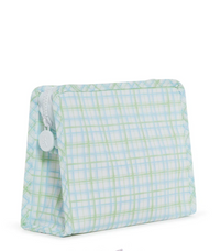 ROADIE MEDIUM Zip Pouch - CLASSIC PLAID GREEN