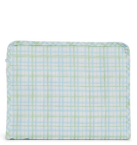 ROADIE LARGE Zip Pouch - CLASSIC PLAID GREEN