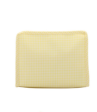ROADIE MEDIUM Zip Pouch - GINGHAM BUTTERCUP