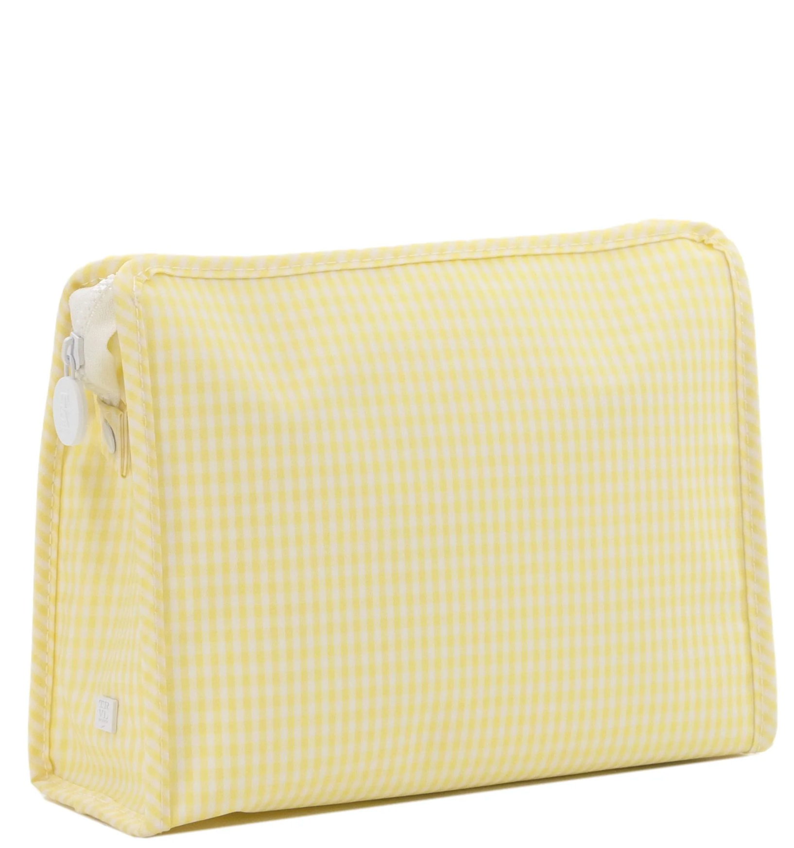 ROADIE MEDIUM Zip Pouch - GINGHAM BUTTERCUP