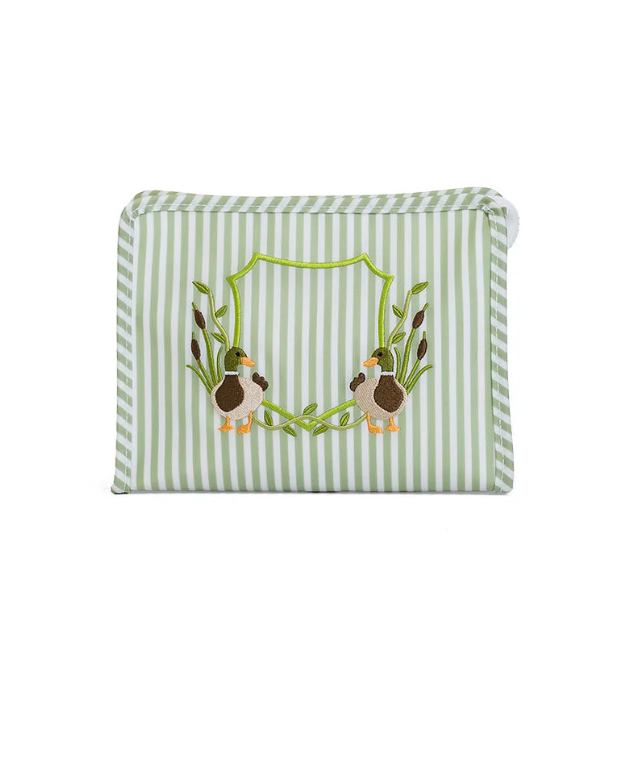 ROADIE MEDIUM Zip Pouch - PIMLICO DUCK SAGE