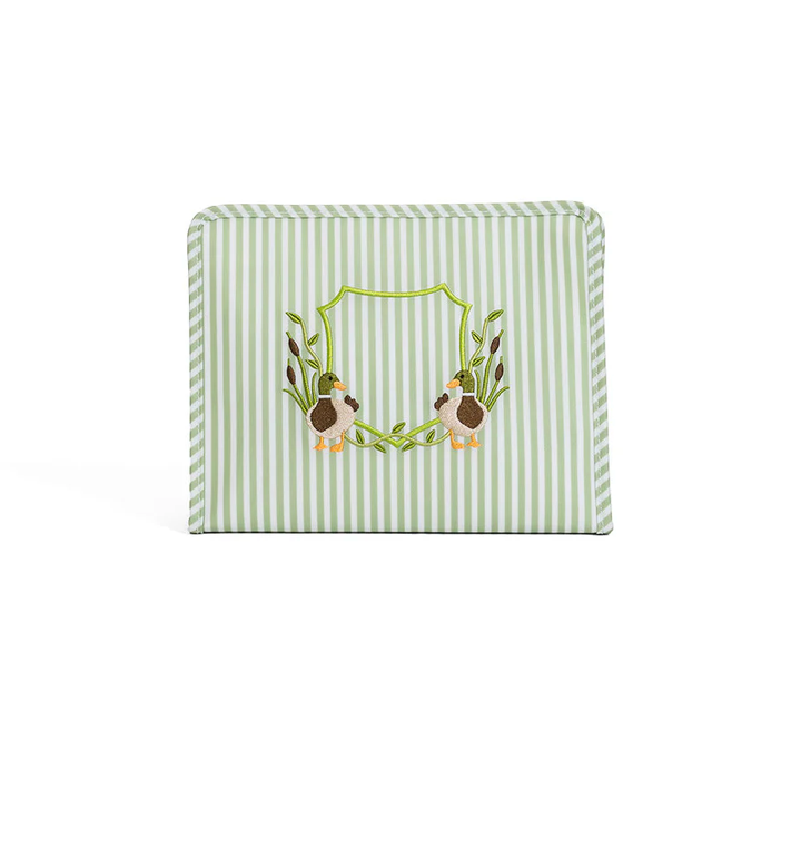 ROADIE LARGE Zip Pouch - PIMLICO DUCK SAGE