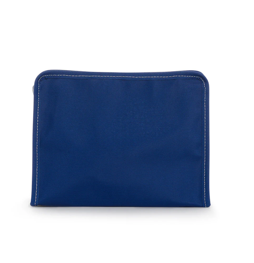 ROADIE MEDIUM Zip Pouch - COATED CANVAS BLUE BELL