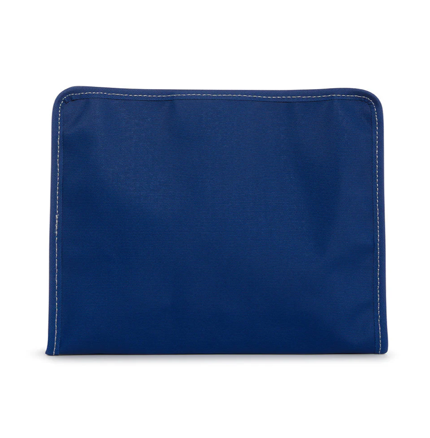 ROADIE LARGE Zip Pouch - COATED CANVAS BLUE BELL