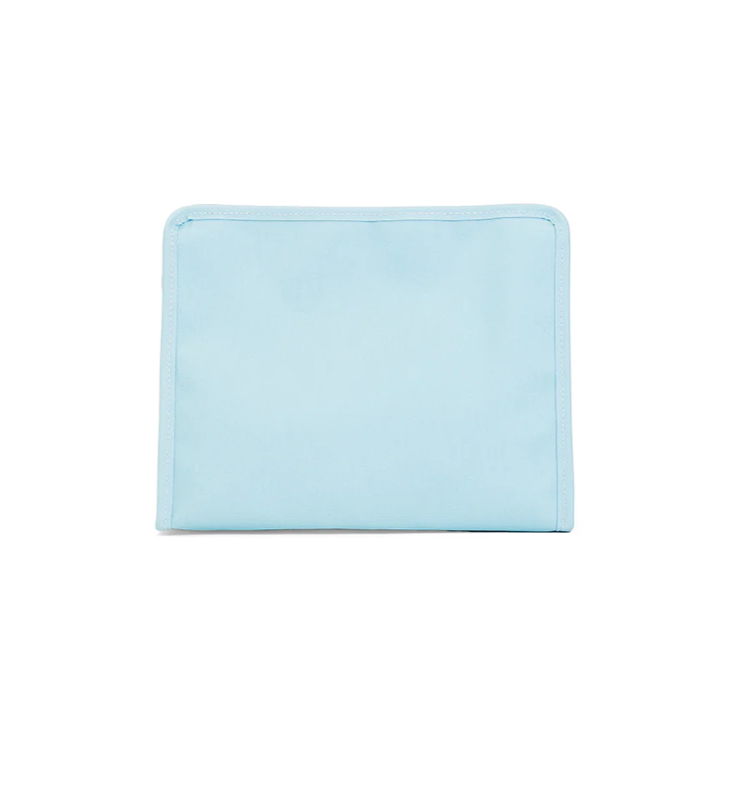 ROADIE LARGE Zip Pouch - COATED CANVAS LAKE BLUE