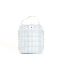 LUNCH BOX INSULATED LUNCH BAG - CLASSIC PLAID GREEN