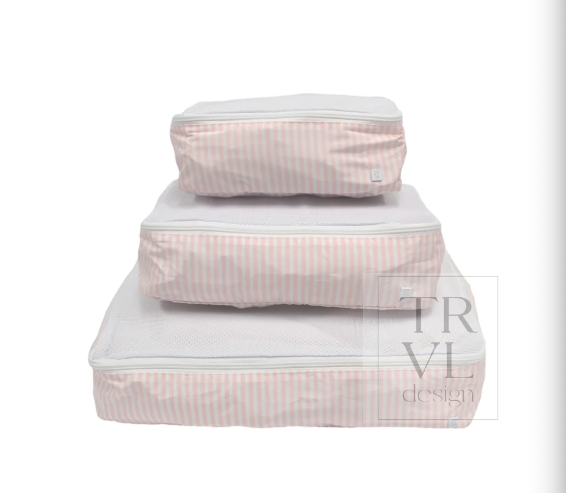PACKING SQUAD - PACKING CUBES PIMLICO STRIPE PINK