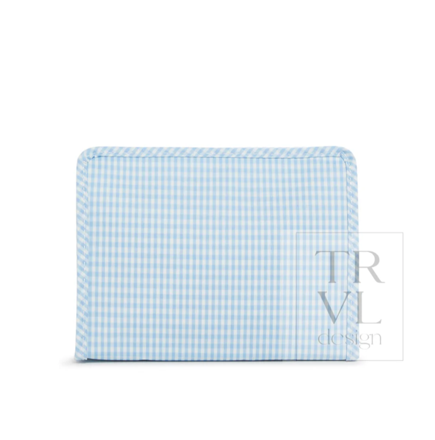 ROADIE MEDIUM ZIP POUCH - GINGHAM MIST