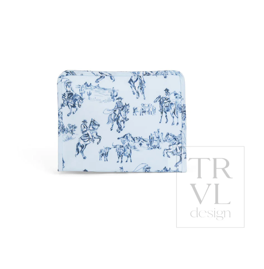 ROADIE LARGE ZIP POUCH - COWBOY TOILE