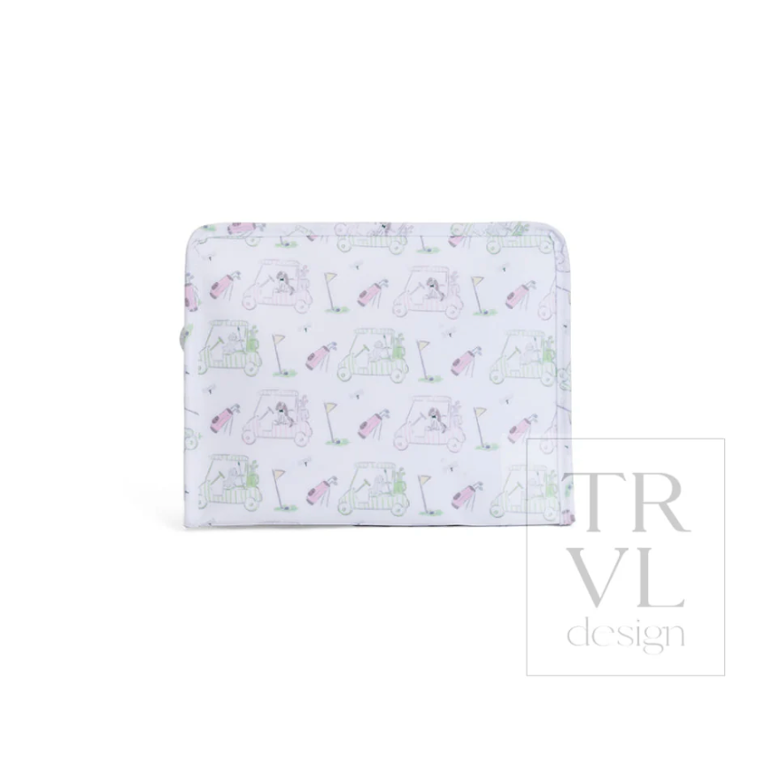 ROADIE LARGE ZIP POUCH - PUTT PUTT PINK
