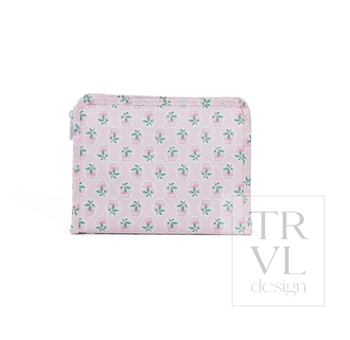 ROADIE MEDIUM ZIP POUCH - PETITE FLEUR PINK