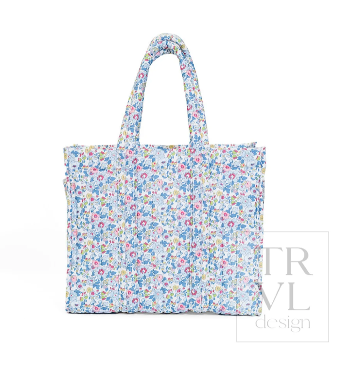 QUILTED GO GO TOTE - BRIDGEHAMPTON FLORAL