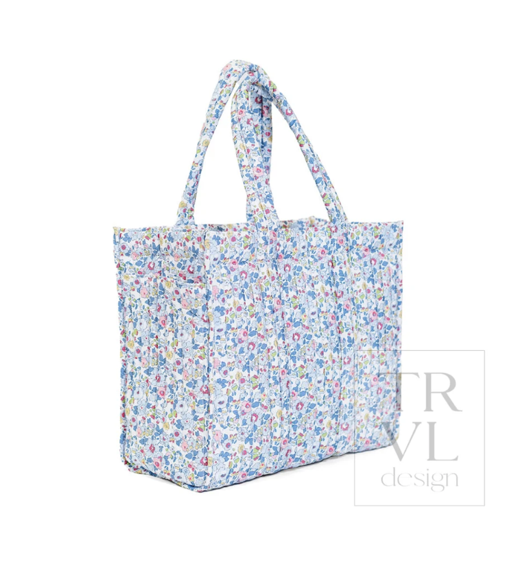QUILTED GO GO TOTE - BRIDGEHAMPTON FLORAL