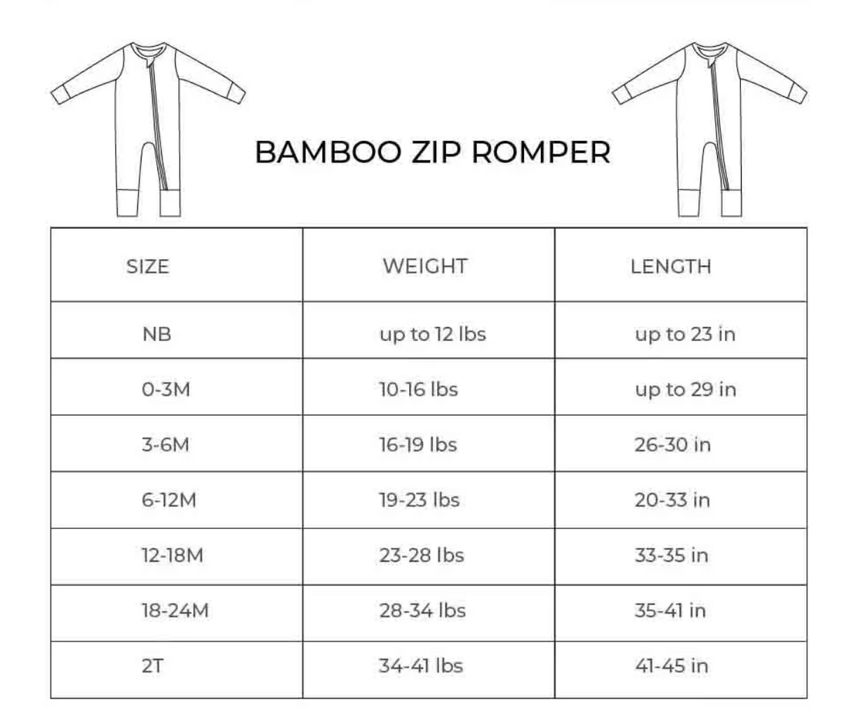 Bamboo Zip Romper | Bear Vibes