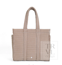 QUILTED GO GO TOTE - GINGHAM COCO