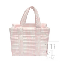 QUILTED MINI GO GO TOTE - PIMLICO PINK STRIPE