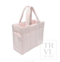 QUILTED MINI GO GO TOTE - PIMLICO PINK STRIPE