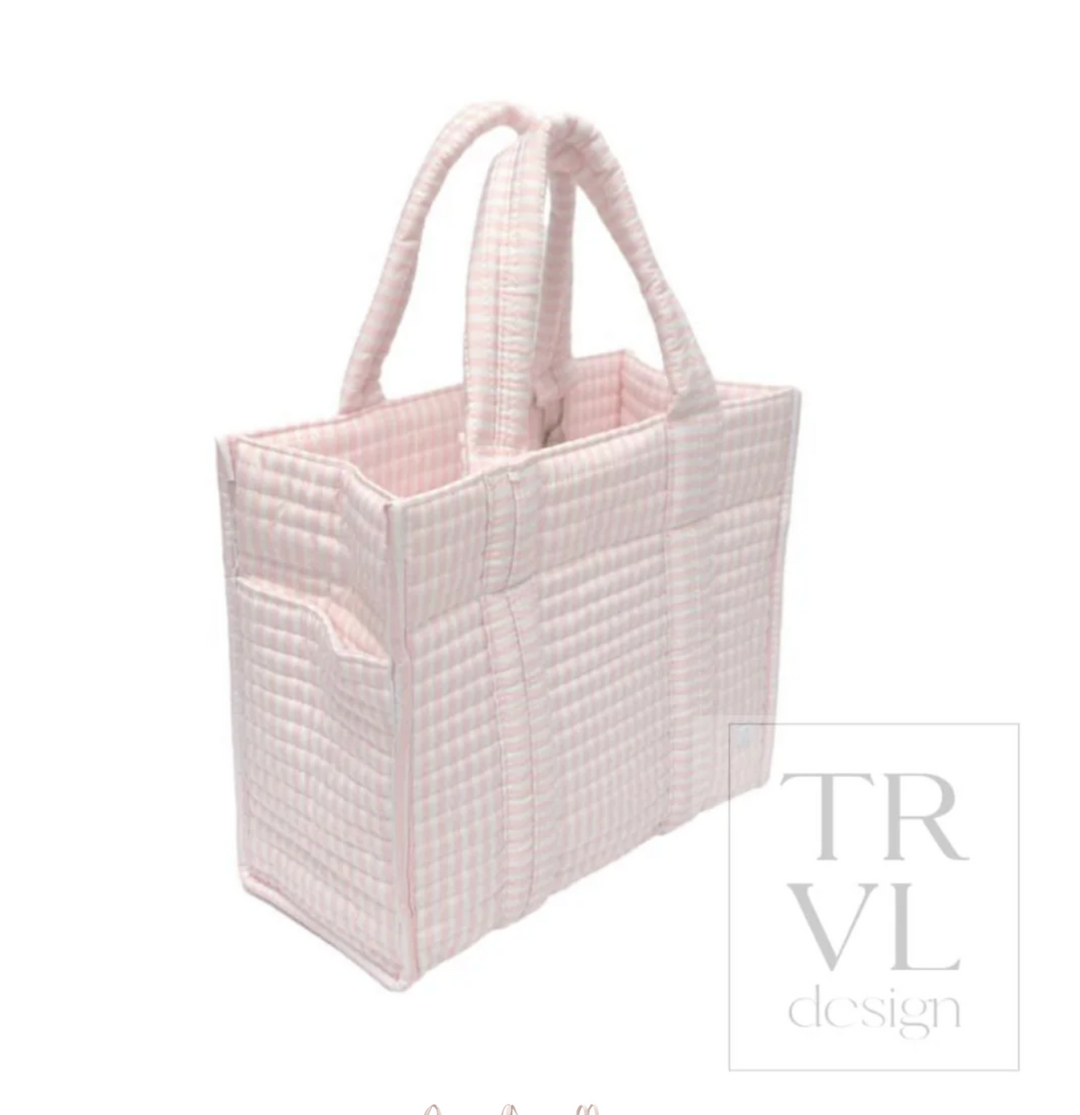QUILTED MINI GO GO TOTE - PIMLICO PINK STRIPE