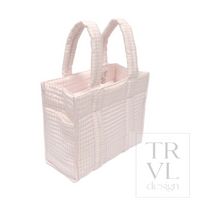 QUILTED MINI GO GO TOTE - PIMLICO PINK STRIPE