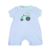 Tractor Time Applique Green Short Playsuit