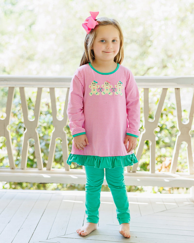 Sweet Christmas Treat Ruffle Pants Set