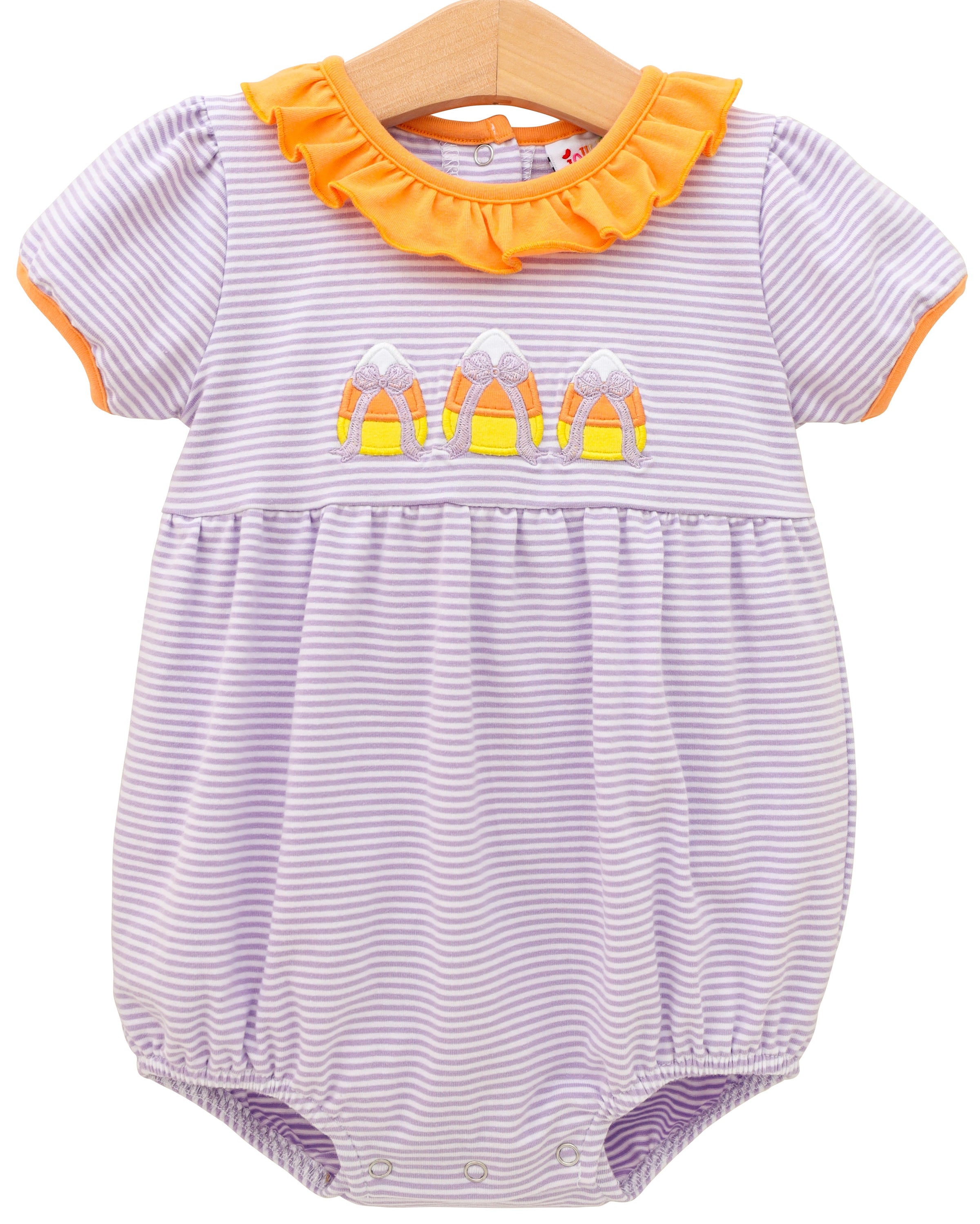 Sweet As Candy Corn Ruffle Bubble