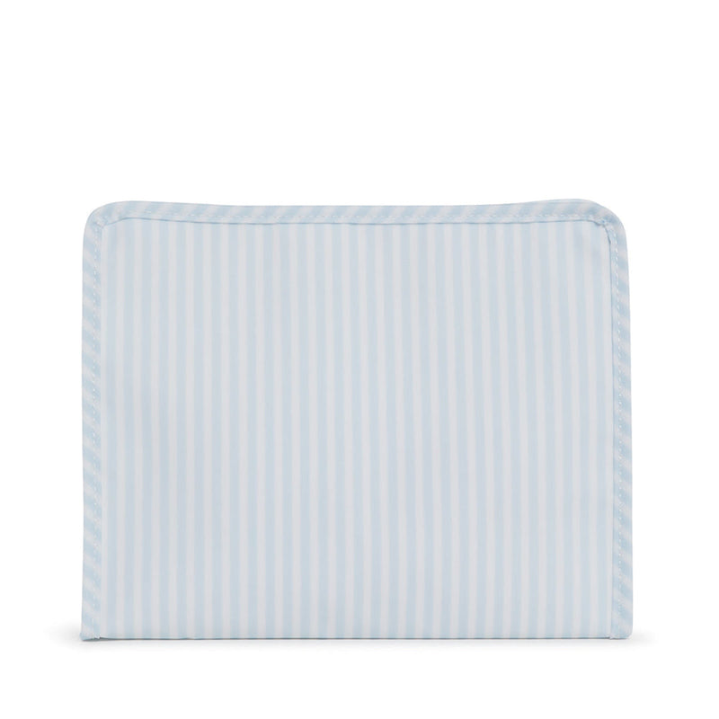 Roadie Large - Pimlico Stripe Blue Zip Pouch
