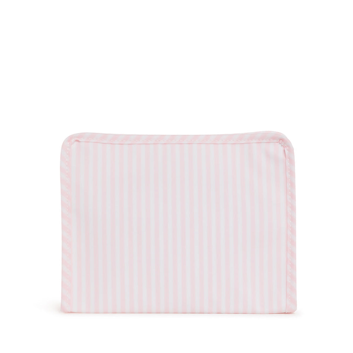Roadie Medium - Pimlico Stripe Pink Zip Pouch