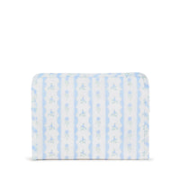 Roadie Medium - Ribbon Floral Blue Zip Pouch Travel Pouches
