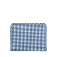 ROADIE MEDIUM Zip Pouch - RODEO CHECK INDIGO