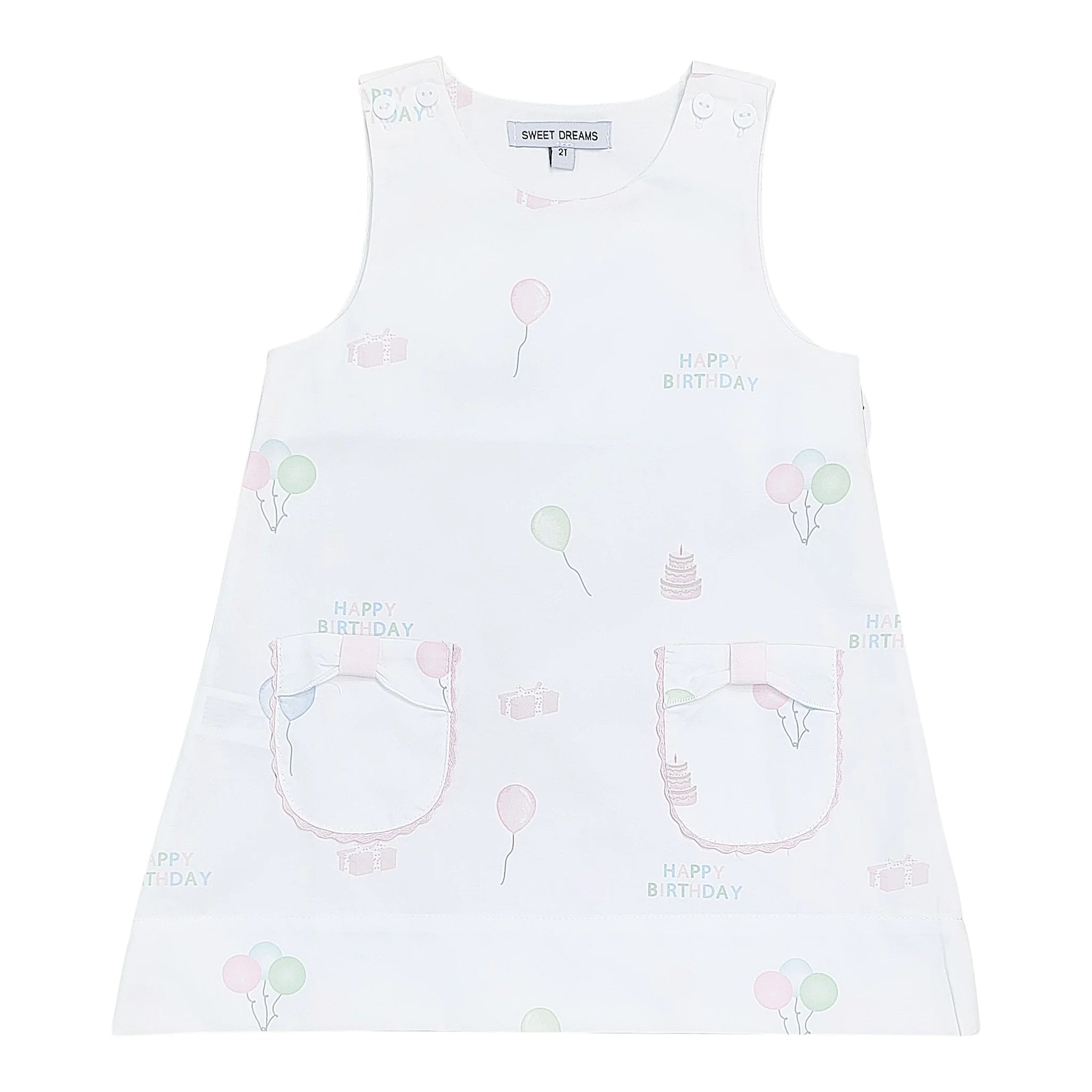 Happy Birthday Printed Girl Dress
