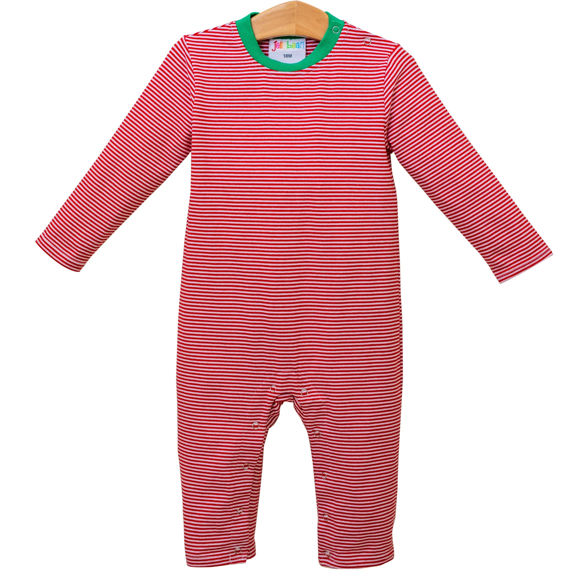 Thomas Romper - Red Stripe & Green