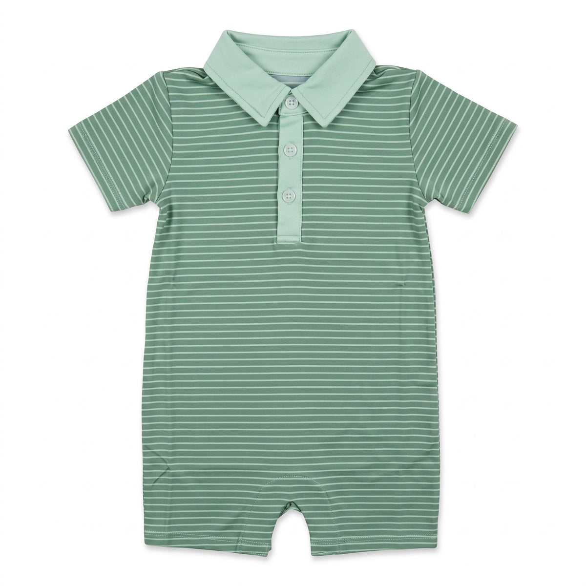 Tripp Romper - Green Stripe